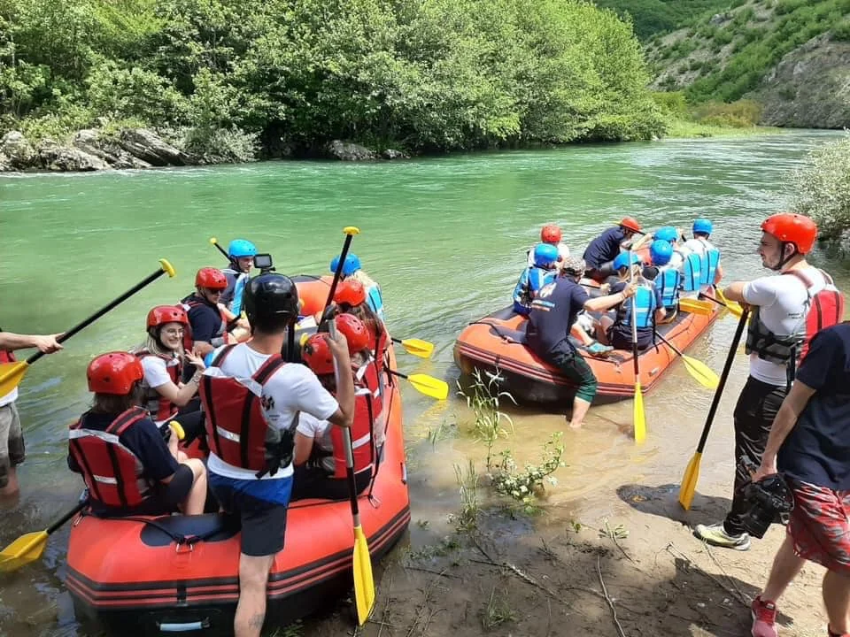 Organised rafting
