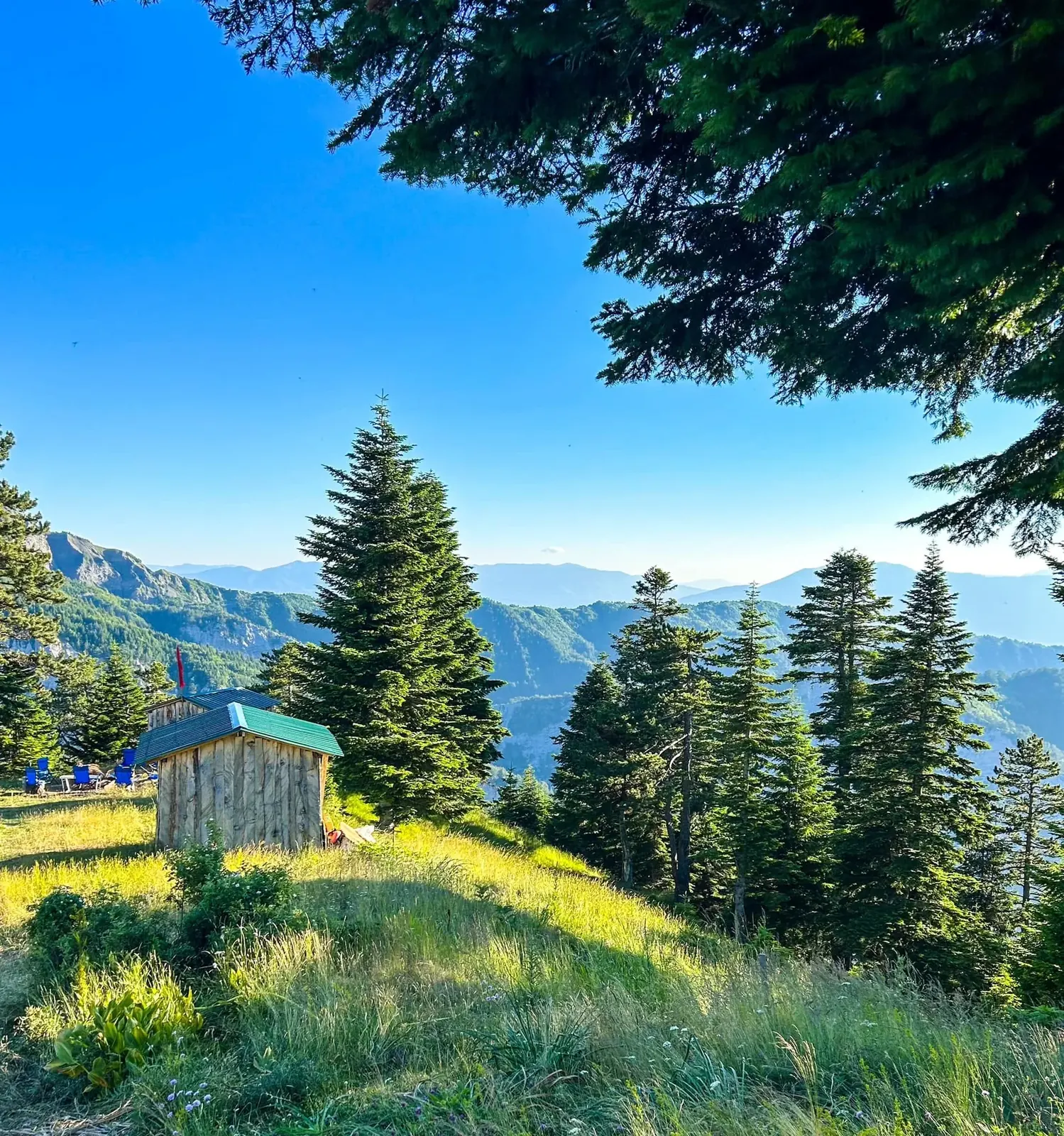 Pastures and mountains